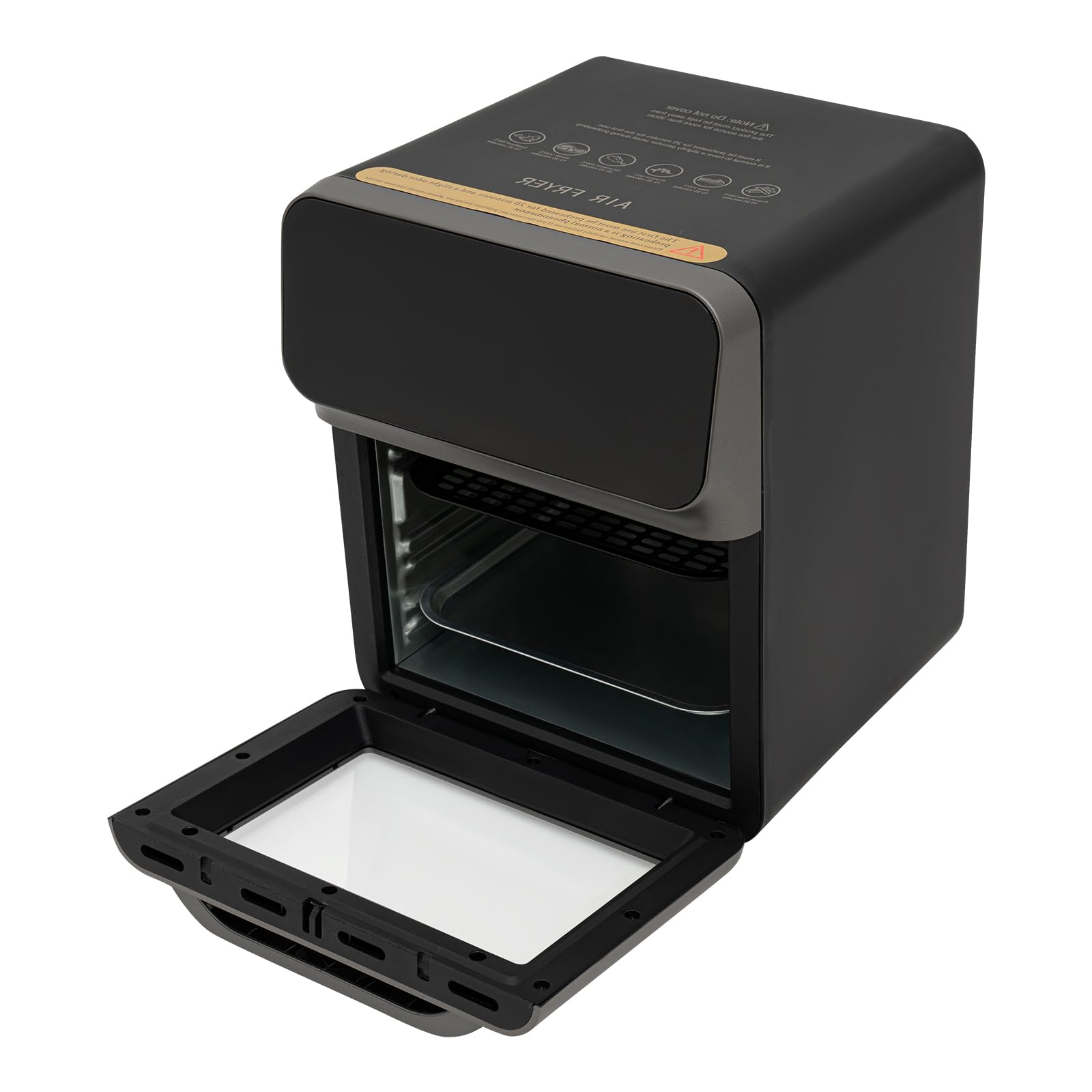 Four électrique de 13 l, 1350 W, avec réglage de la température jusqu'à 200 °C, minuterie 15 à 60 min, 2 plaques de cuisson, four de table compact, pour pizza, pain, gâteau, viande, toast et légumes