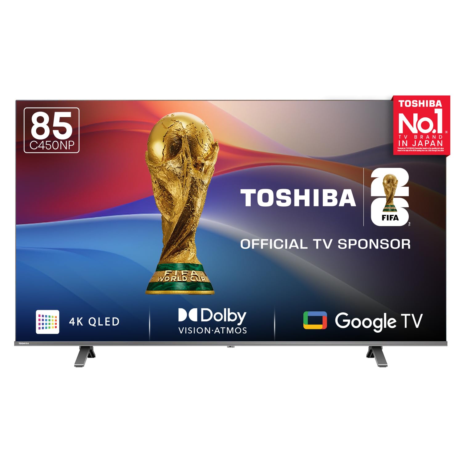 TOSHIBA 215 cm (85 inches) C450NP Series 4K Ultra HD Smart Google QLED TV 85C450NP (Black)-image-5
