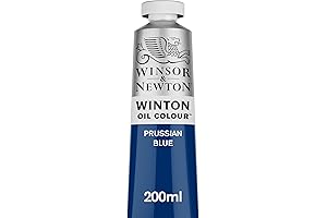 Winsor & Newton Winton Oil Color: Prussian Blue, Premium Artist-Grade Oil Paint...