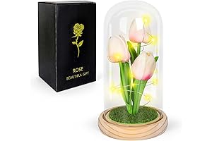 Forever Tulip Artificial Flowers Gift, Valentine's Day Night Lamp