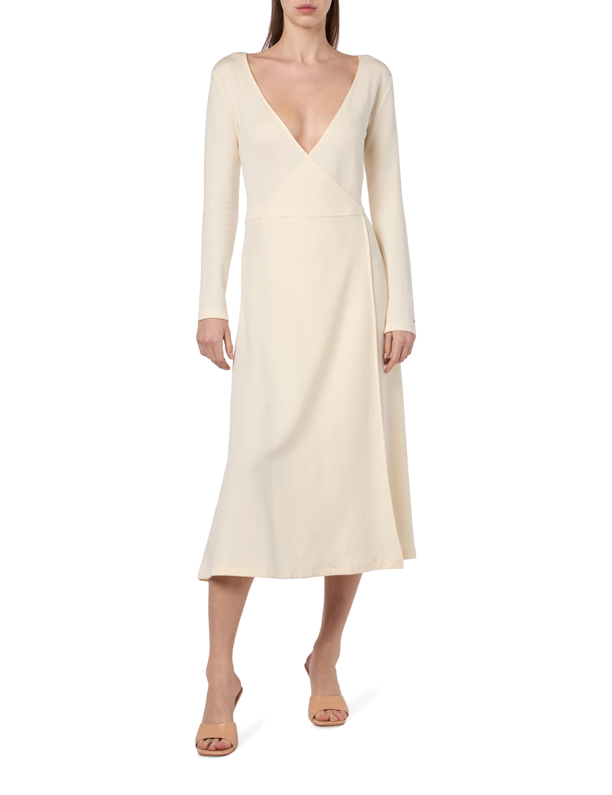 Tommy Hilfiger Women's F&F WRAP MIDI Dress LS Calico XXL