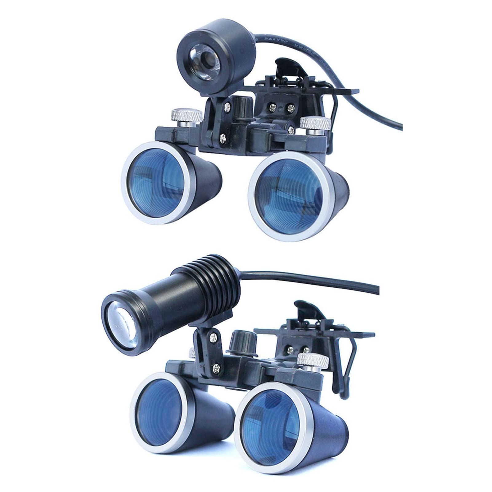 Lupa Dental, lupas binoculares médicas de 2,5 x/3,5 x de Cristal óptico, lupas quirúrgicas, Lupa de Gafas con iluminación de 3 W/5 W, lámpara de luz LED, diseño Elegante (Color: 3,5 x, tamaño: 3 W) (