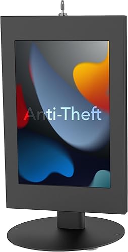 Mount-It! Soporte de encimera de tableta con cerradura para Samsung Tab A9+, S9, S9 FE, S8, A8 - Soporte POS antirrobo, funda de seguridad