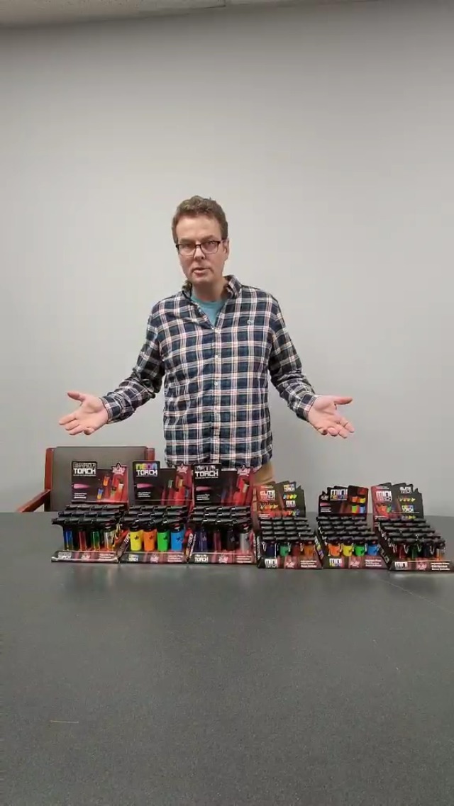 Encendedores antorcha ángulo 90°, pack de 12 miniatura 5