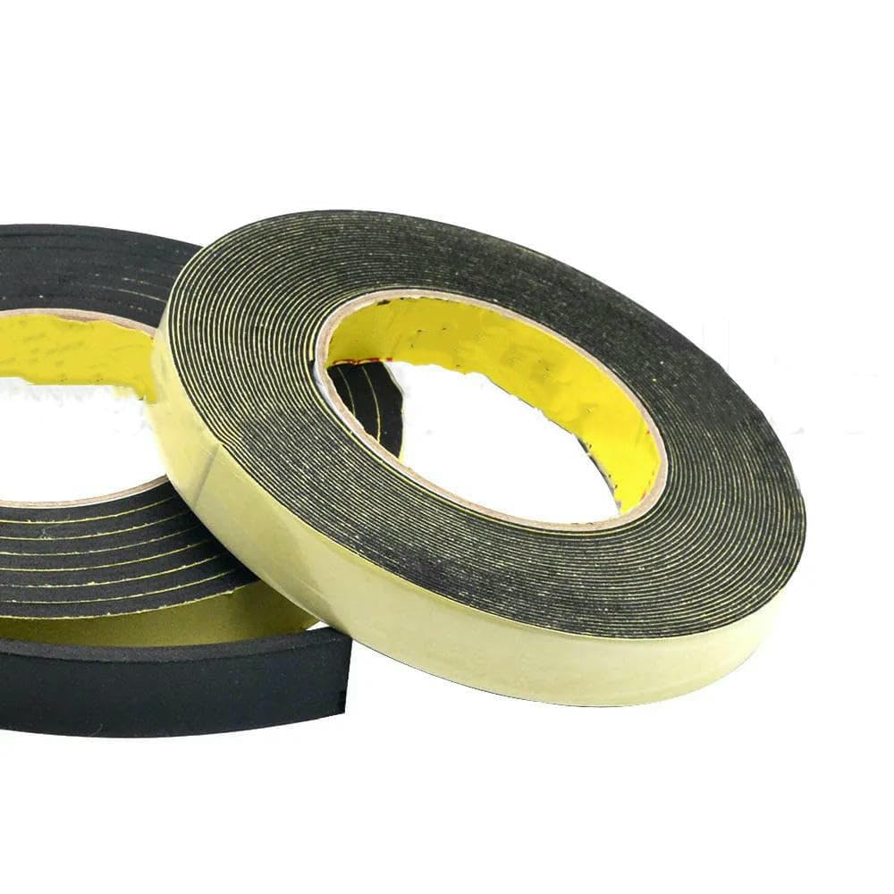 Bande adhésive simple face en mousse de caoutchouc éponge imperméable 5 m x 8 mm x 1 mm pour joint de porte fenêtre