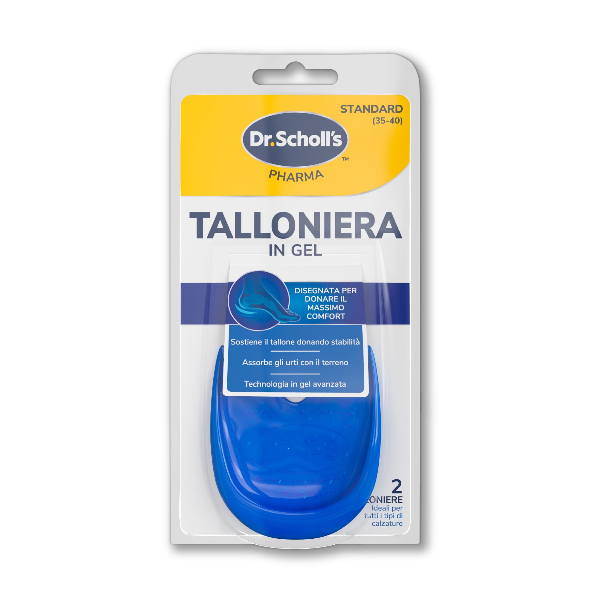Dr. Scholl's Talloniera in Gel, inserto avanzato che sostiene il tallone, assorbe gli urti e garantisce massimo comfort in tutti i tipi di scarpe - 1