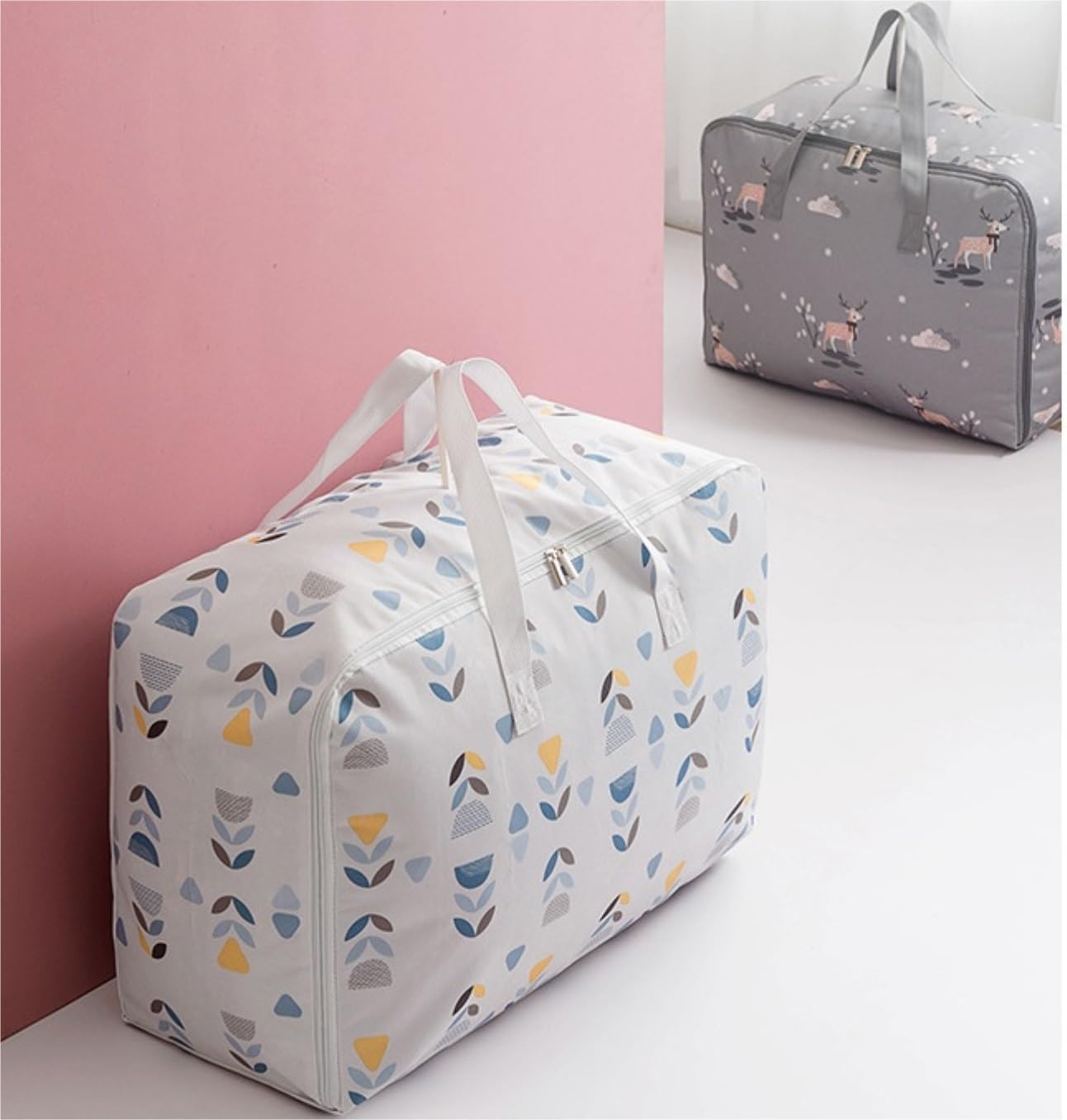Cajas Almacenaje Organizador Armario Bolsa De Almacenamiento De Ropa Para Edredón, Organizador De Ropa Para Armario, Caja De Almacenamiento Para Ropa, Edredón Bolsas Almacenaje Ropa Mantas(Grün,70*50*