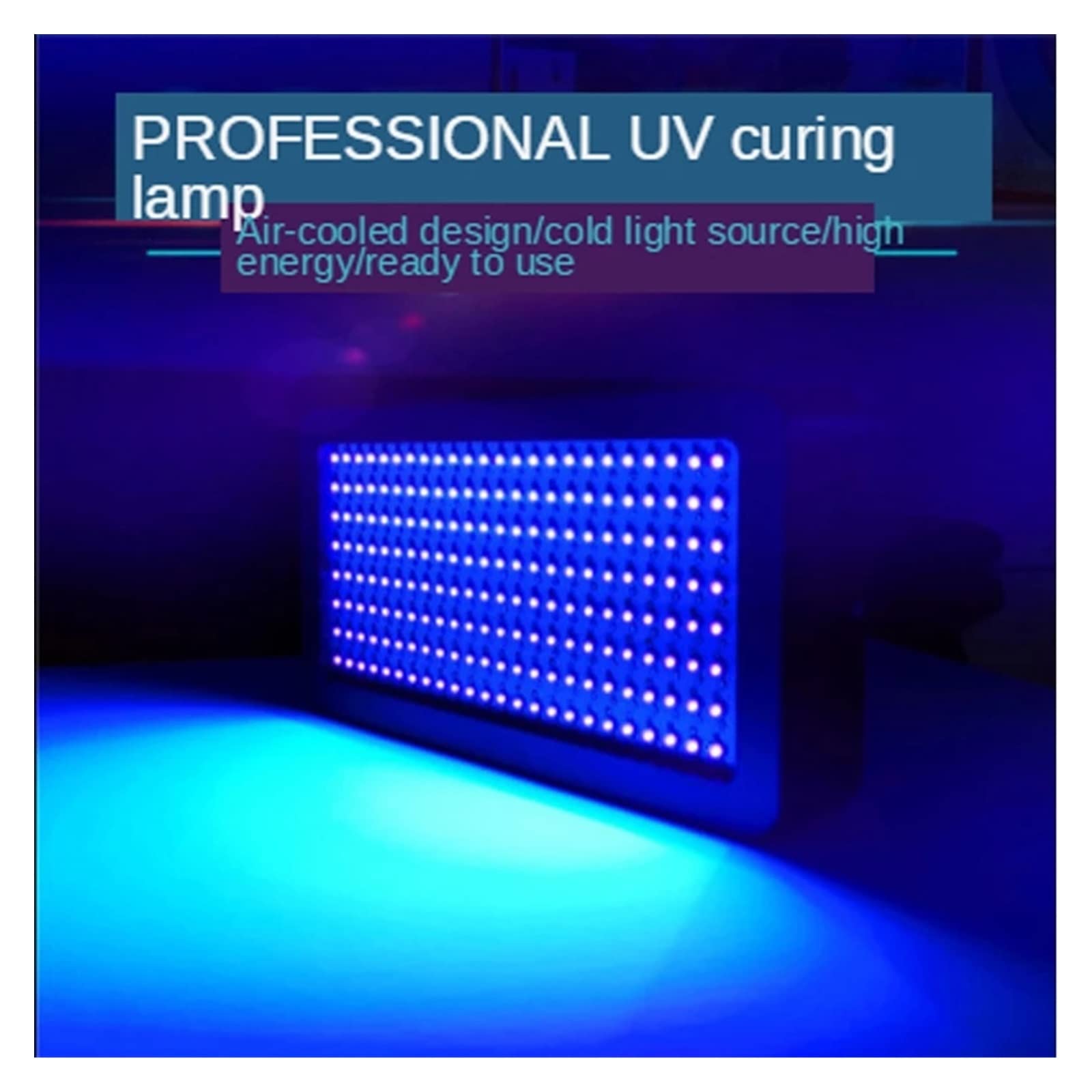 1000W Ad Alta Potenza LED Luce Ultravioletta Lampada di Polimerizzazione UV Vernice Rivestimento Agente Colla Circuito Saldatura PCB della Resina una cura rapida(395nm)