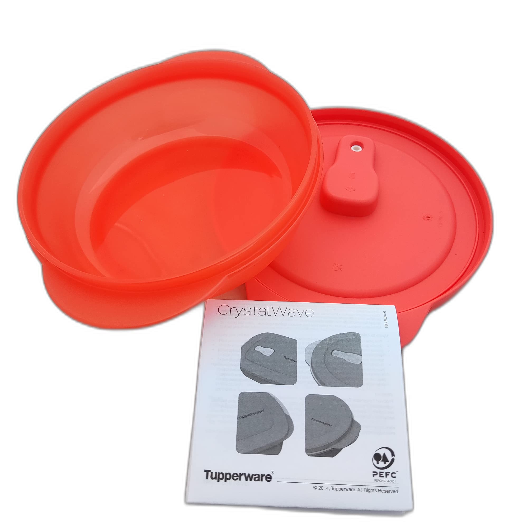 Lot De 2 Flacons Tupperware Condiserve Haut Cristal – Couvercles Rouges Et Bec Verseur