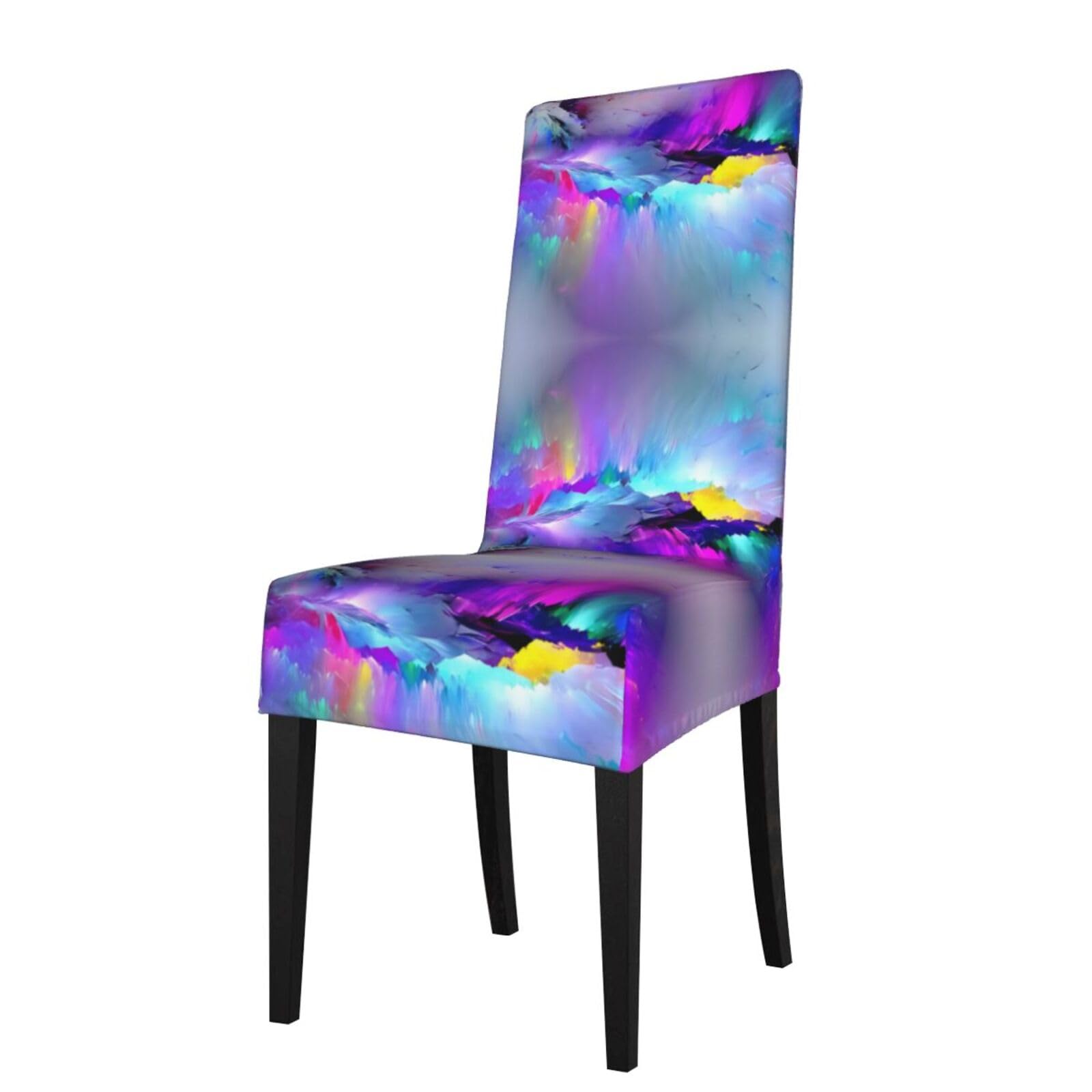 YYHWHJDE Northern Lights Painting Prints Protection Cover for Dining Chair – Stretchable Slipcovers for a Refreshing Dining Room Makeover