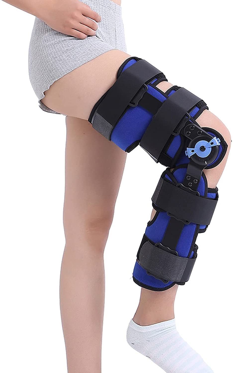 Rodilleras menisco y ligamento para Artritis Rodilla con bisagras ROM Post Op Knee Brace for artritis LCA Menisco lágrimas ajustables estabilizador de apoyo ortopédico médico después de la cirugía ost