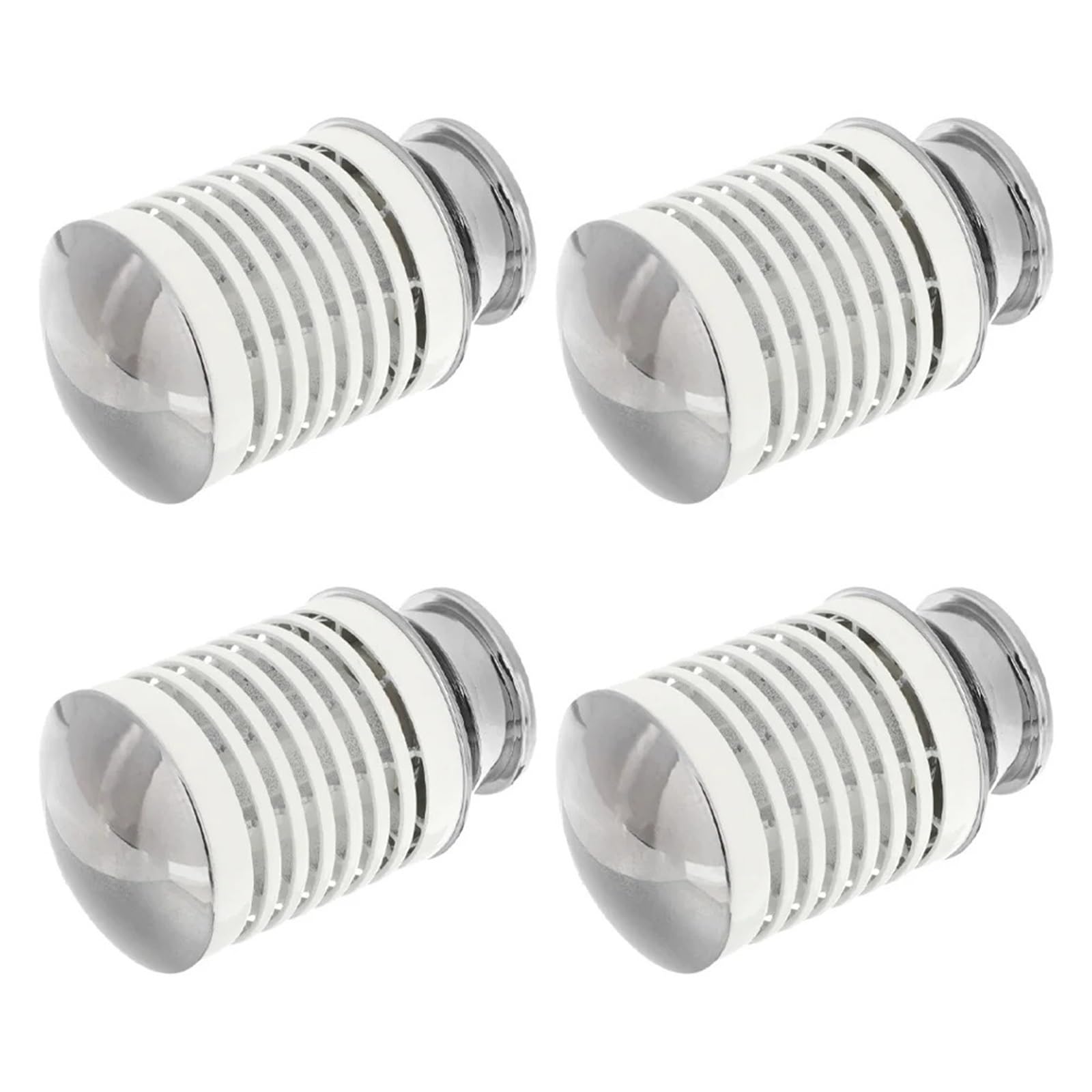 LUYSGBXR Curtain Rod Head Curtain Rod Decorative End Caps 4Pcs Aluminum Alloy Finials For 28mm Window Rods Replacement Home Accessories