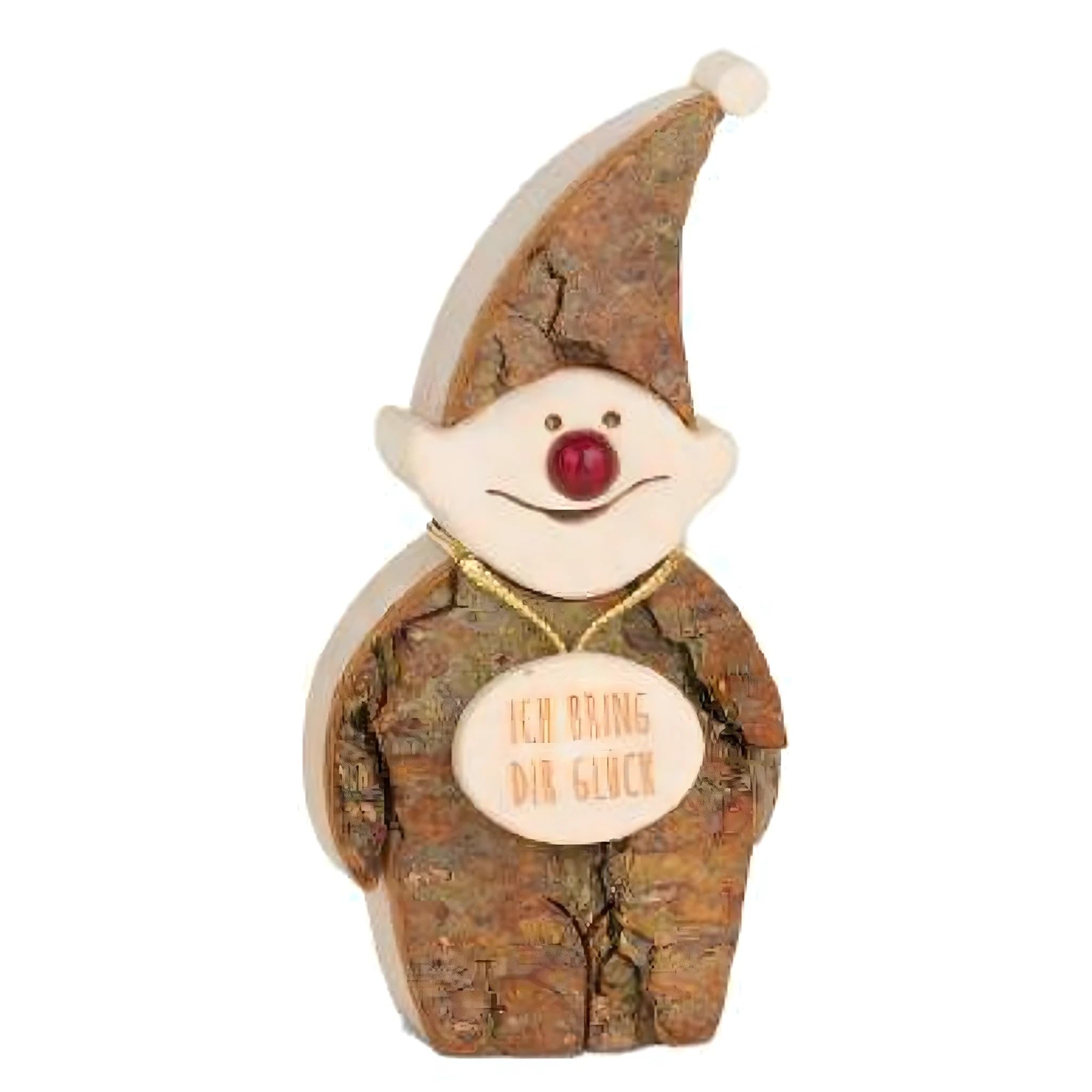 Dolfi | Elf Carved in Wood 10 cm | Natural Wood in Val Gardena | Nativity Figure