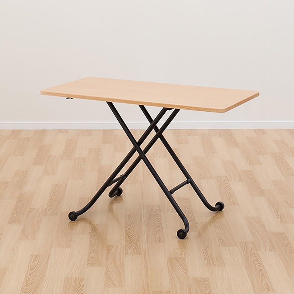 ニトリ 昇降テーブル ライザ ブラウンテーブル ニトリ 昇降テーブル ライザN ライトブラウン ニトリテーブル