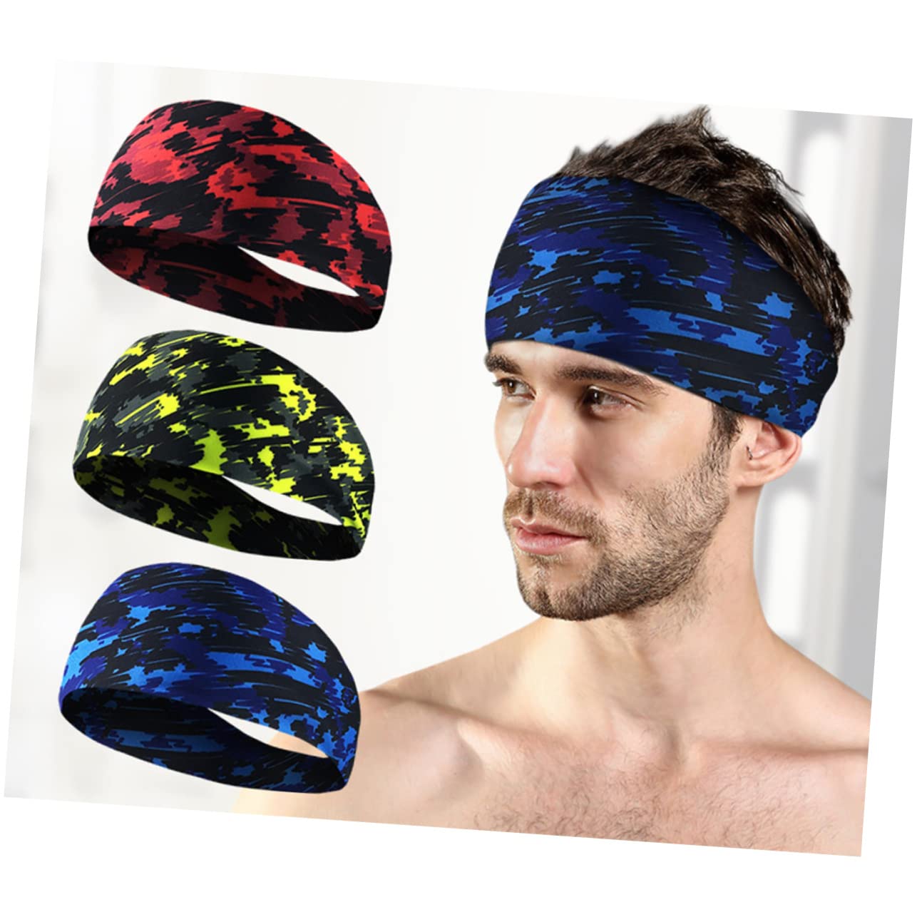 6 Diademas para Hombres Banda Deportiva para El Sudor Diademas De Fútbol ​​Diadema Deportiva Diadema para Correr Turbante para Hombres Equipo De Baloncesto Elasticidad