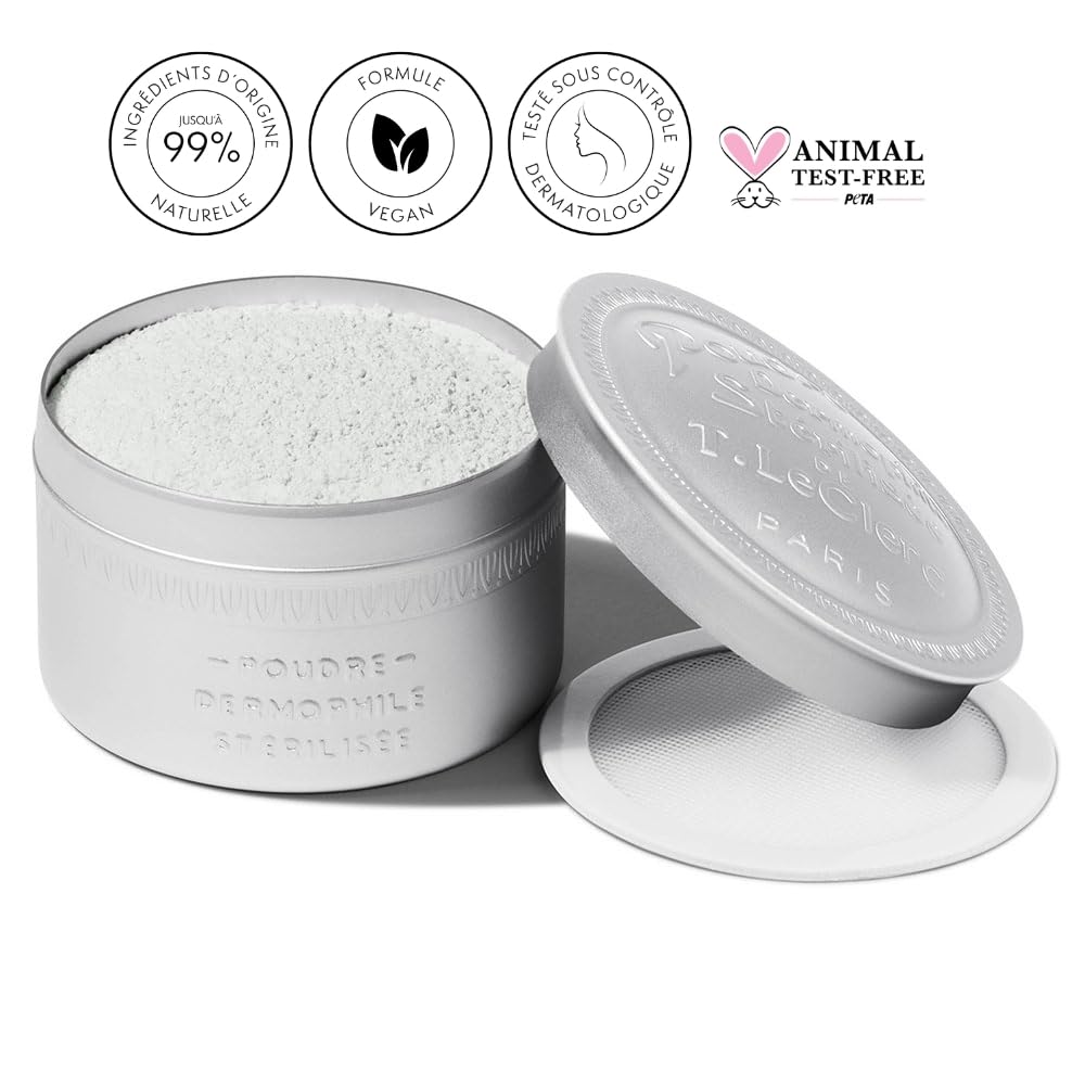 T. LeClerc - Polvere libera Dermophile – Tonalità 13 Tiglio – Made in France – Formula Vegan – Testato sotto controllo dermatologico