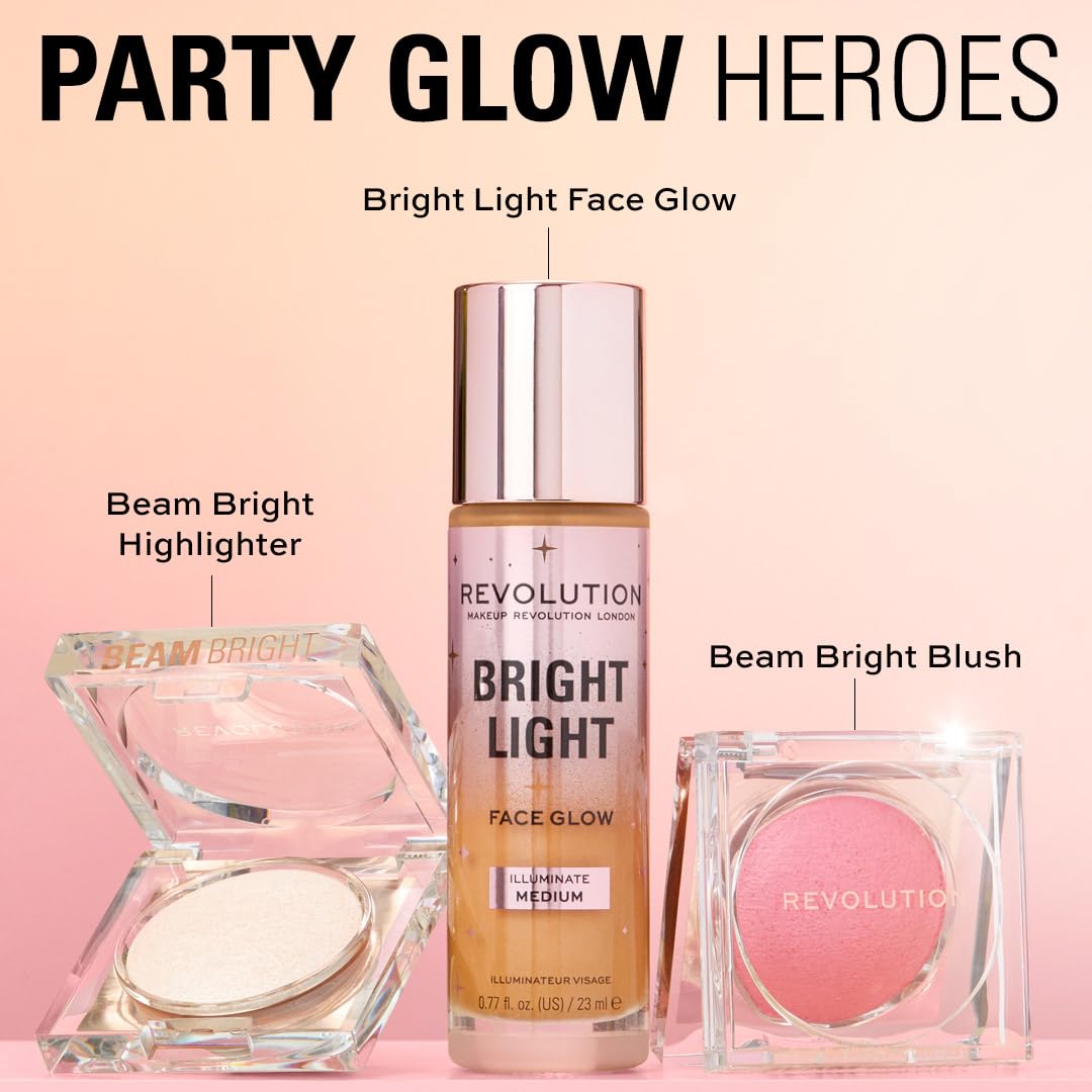 Rewolucja, Beam Bright Blush, Blush Poudre Facile à Estomper & Modulable, Effet Lumière pour Joues Radieuses, Végan & Sans Cruauté, Lick of Lilac