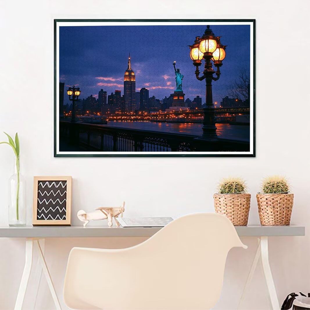 Puzzle 5000 Pezzi Arte per Adulti e Ragazzi, Puzzle Città in Legno per Adulti, Puzzles 5000 Pezzi Paesaggi Impegnativo per Tutta la Famiglia, Puzzles con Scatola per Decorazioni Casa, Regalo, -7355