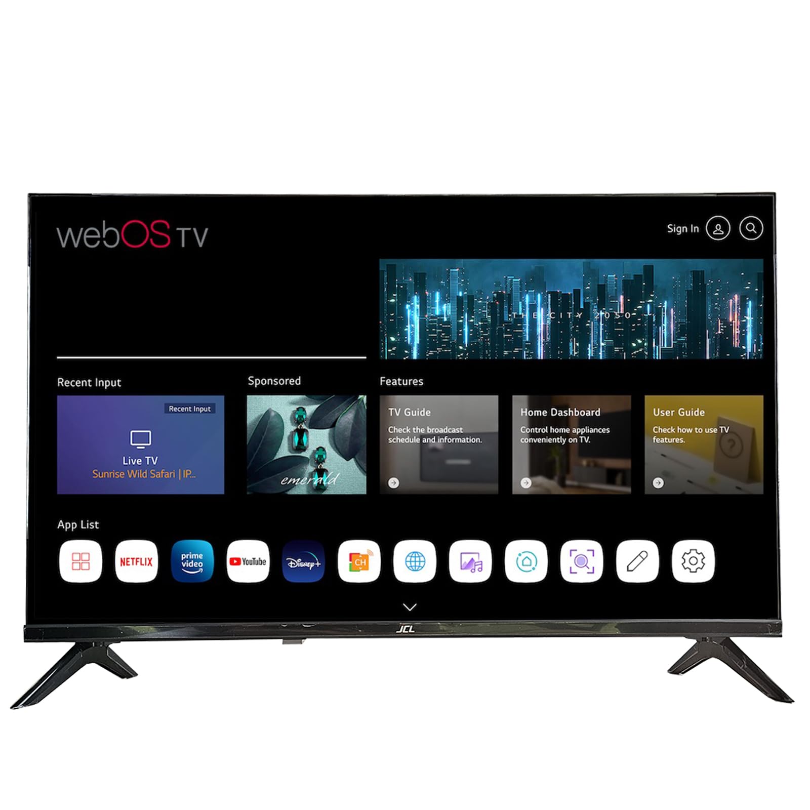 scaffale tv hd ready 32 pollici con connessioni hdmi