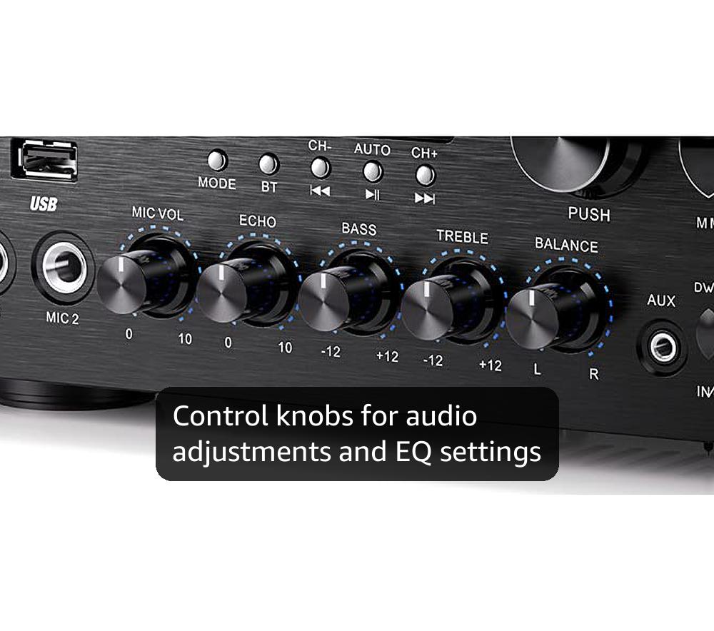 Amazon.com: Moukey Stereo Receivers with Bluetooth 5.0, 2.0