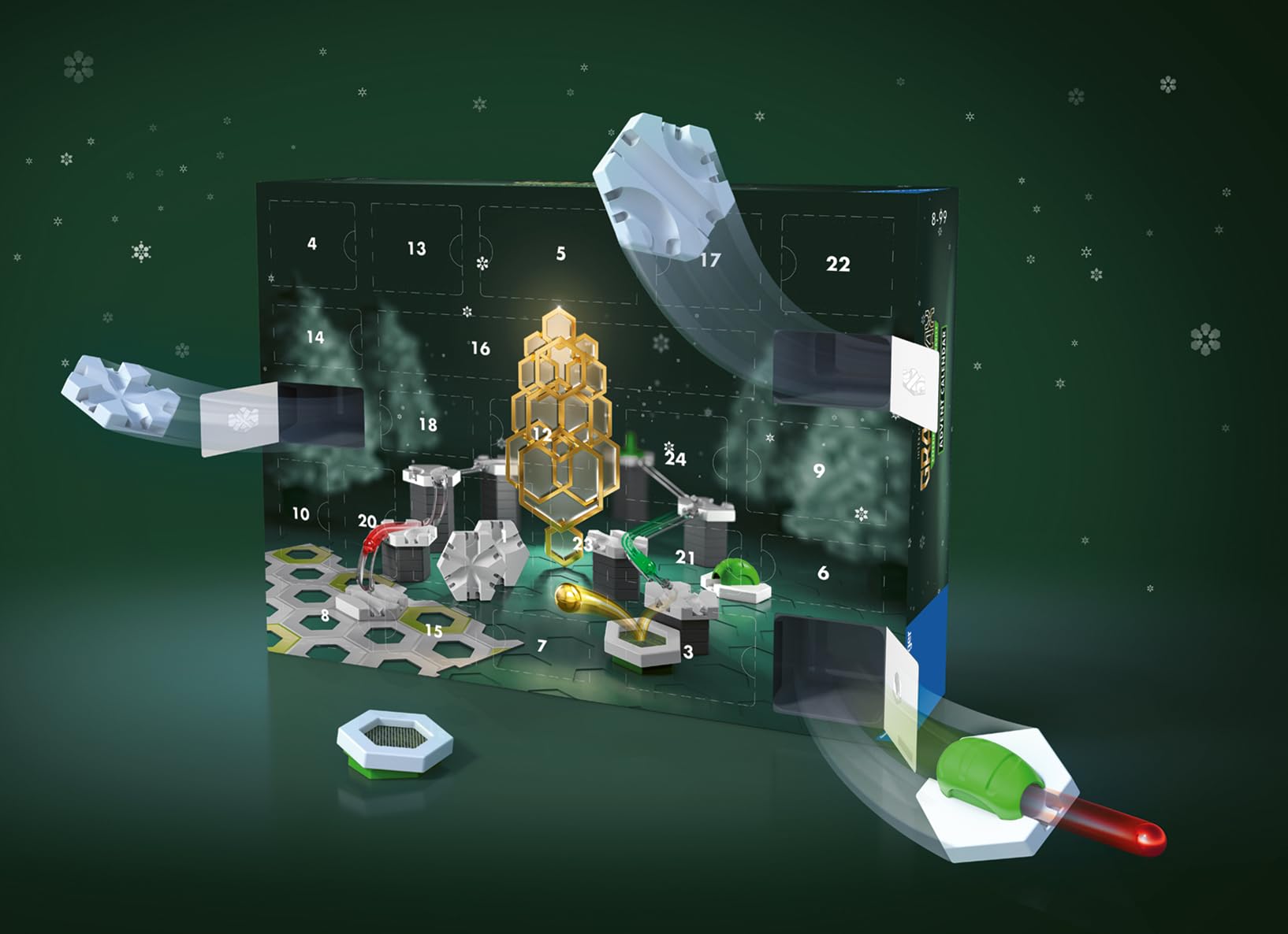 Ravensburger GraviTrax Adventskalender - Ideal für GraviTrax Anfänger und Fans, Konstruktionsspielzeug für Kinder ab 8 Jahren