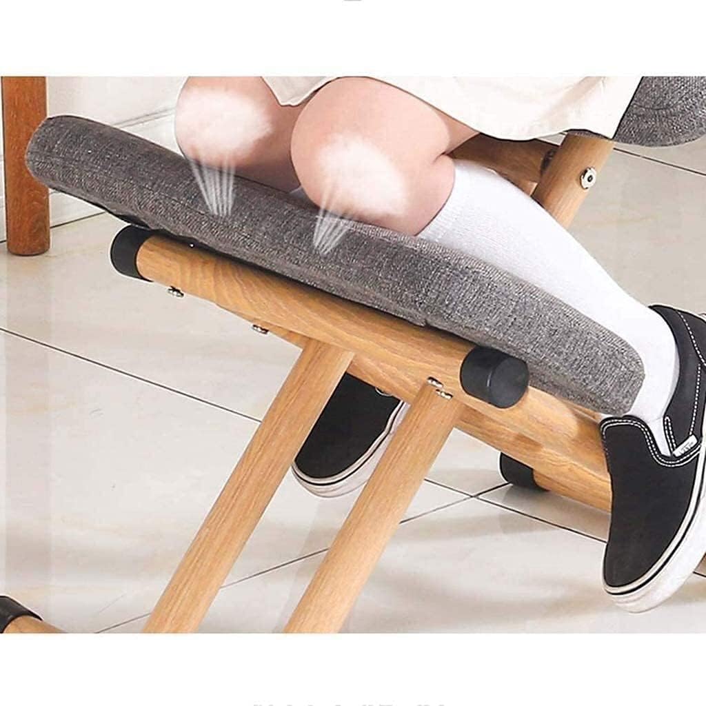 Kneeling Chair Office Kneeling Chairs Adjustable Hight,Posture Neck Massage Orthopedic Spinal Pain and Tension Relief Rocking Chair Kneeling,with A Back Support