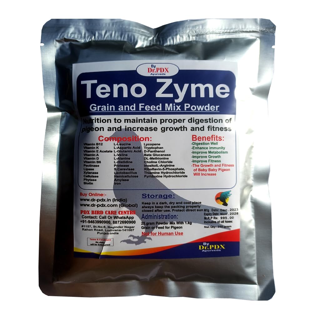 Teno Zyme for Pigeon Grain and Feed Mix Powder Best for Pigeon Digestion Growth and Fitness (B0CPPX65PB) Amazon Price History, Amazon Price Tracker