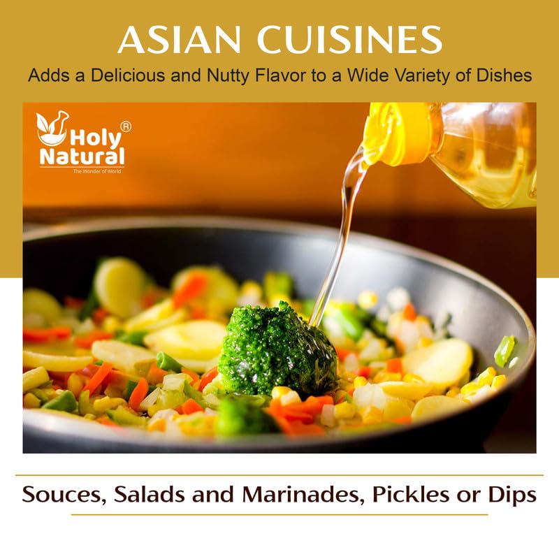 Sesame Seed Oil I Extra Virgin Cold-Pressed, No GMO,Untreated and Unrefined Sesame Seed Oil –Grate for Cooking & Flavor Enhancer in Many Cuisines (10.15 Fl Oz (Pack of 1)) - Image 4