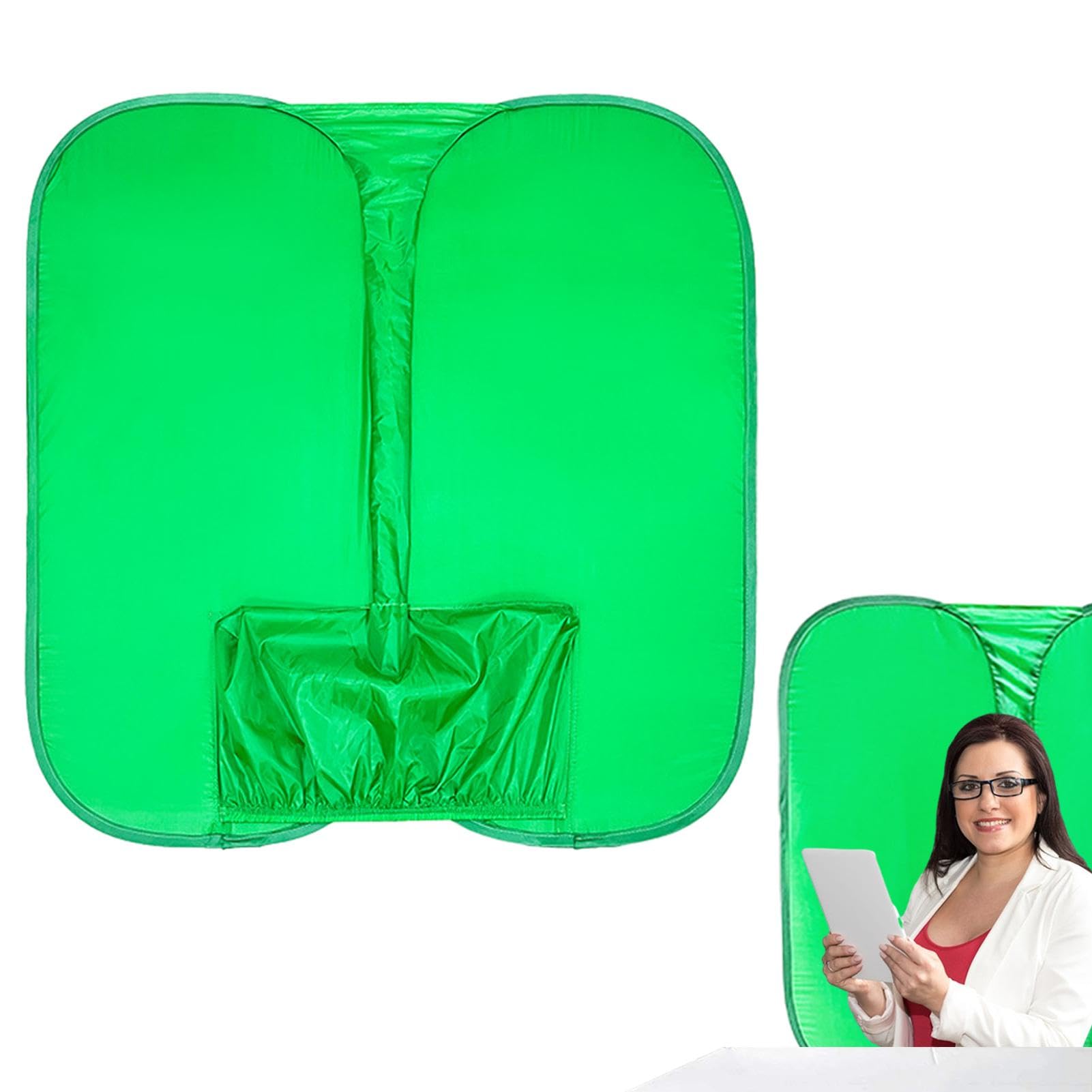Sedie Tessuto Green Screen | Sfondo della sedia | Tessuto con schermo verde con schienale per sedia, sfondo antipiega montato su sedia su sedia, schermo verde su due lati per sedie