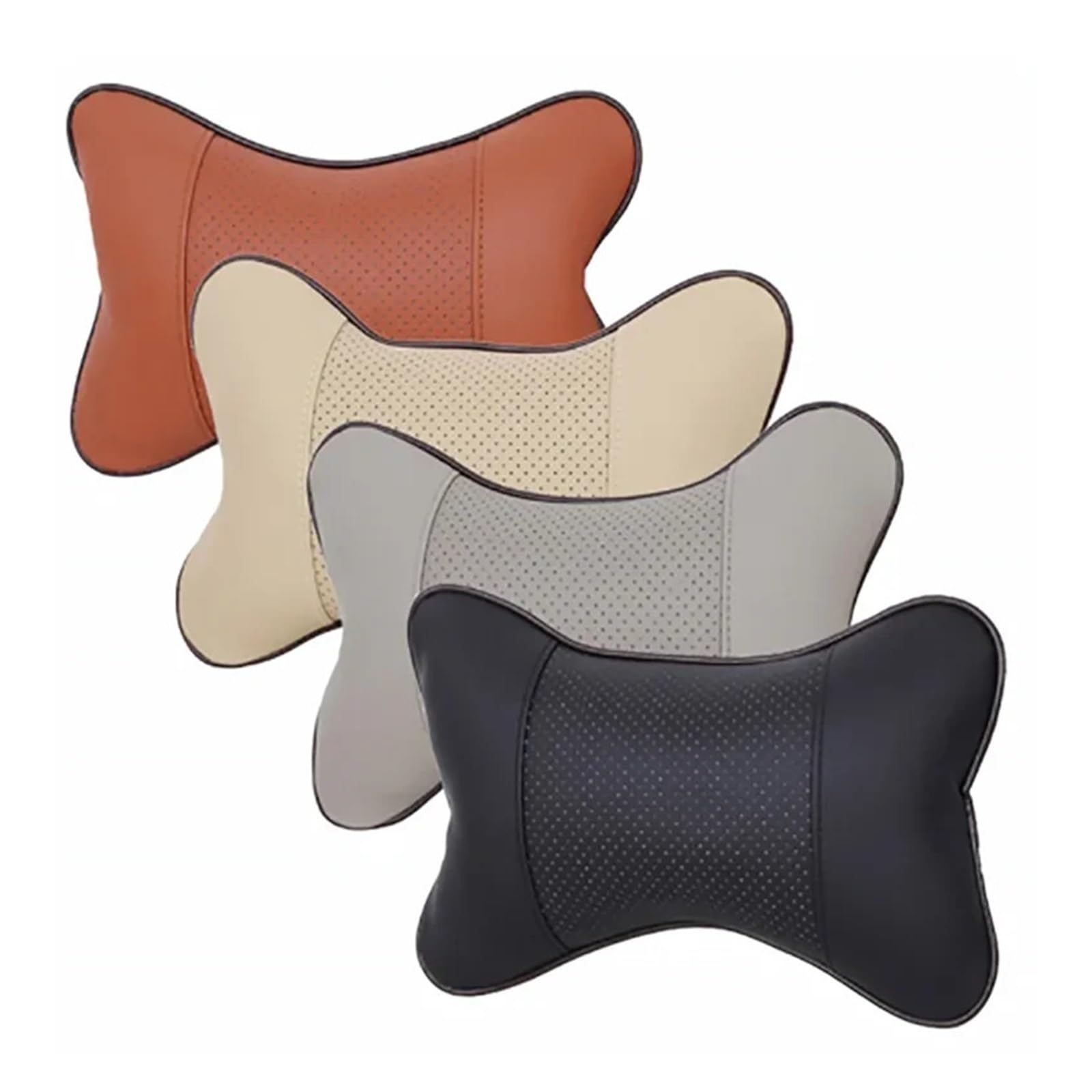 Cuscini for il collo dell'auto Cuscino for poggiatesta for auto Accessori for sedili di sicurezza for schienale universale for interni(Black)