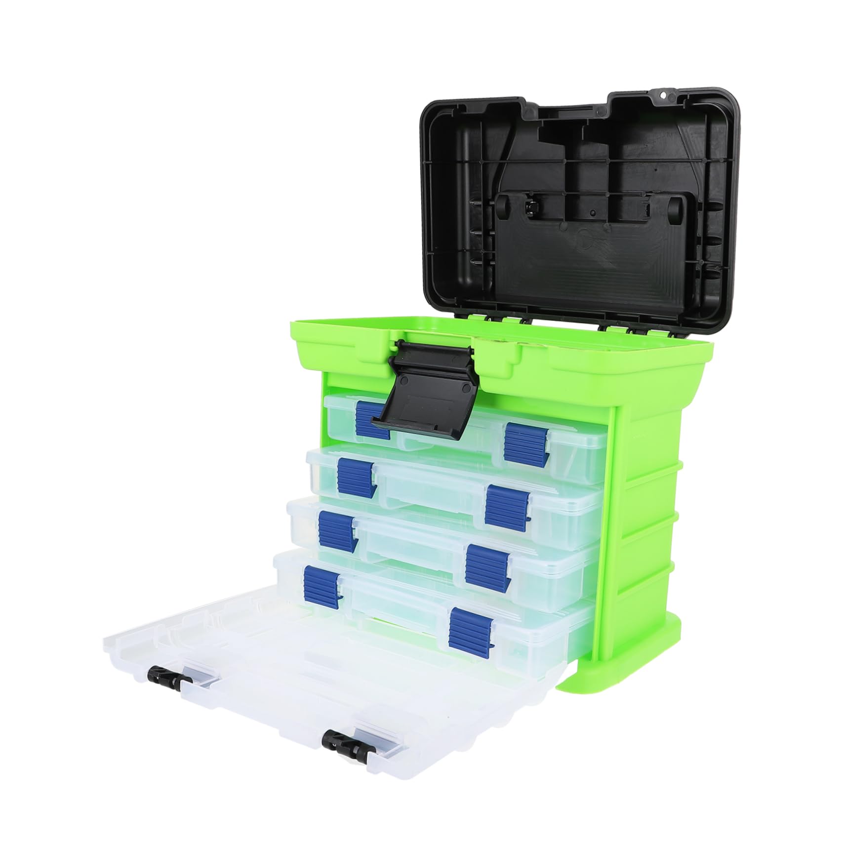 Toddmomy boîte à Outils pour matériel de pêche conteneurs de Stockage d'articles de pêche conteneurs de pêche conteneur de pêche Plastique Green