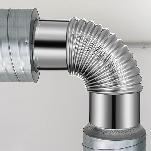 Miniatura 9 de Uonlytech Estufa de leña, escape de chimenea, estufa de leña, kit de estufa de pellets de codo, estufa de 3 pulgadas, estufa de codo de chimenea de