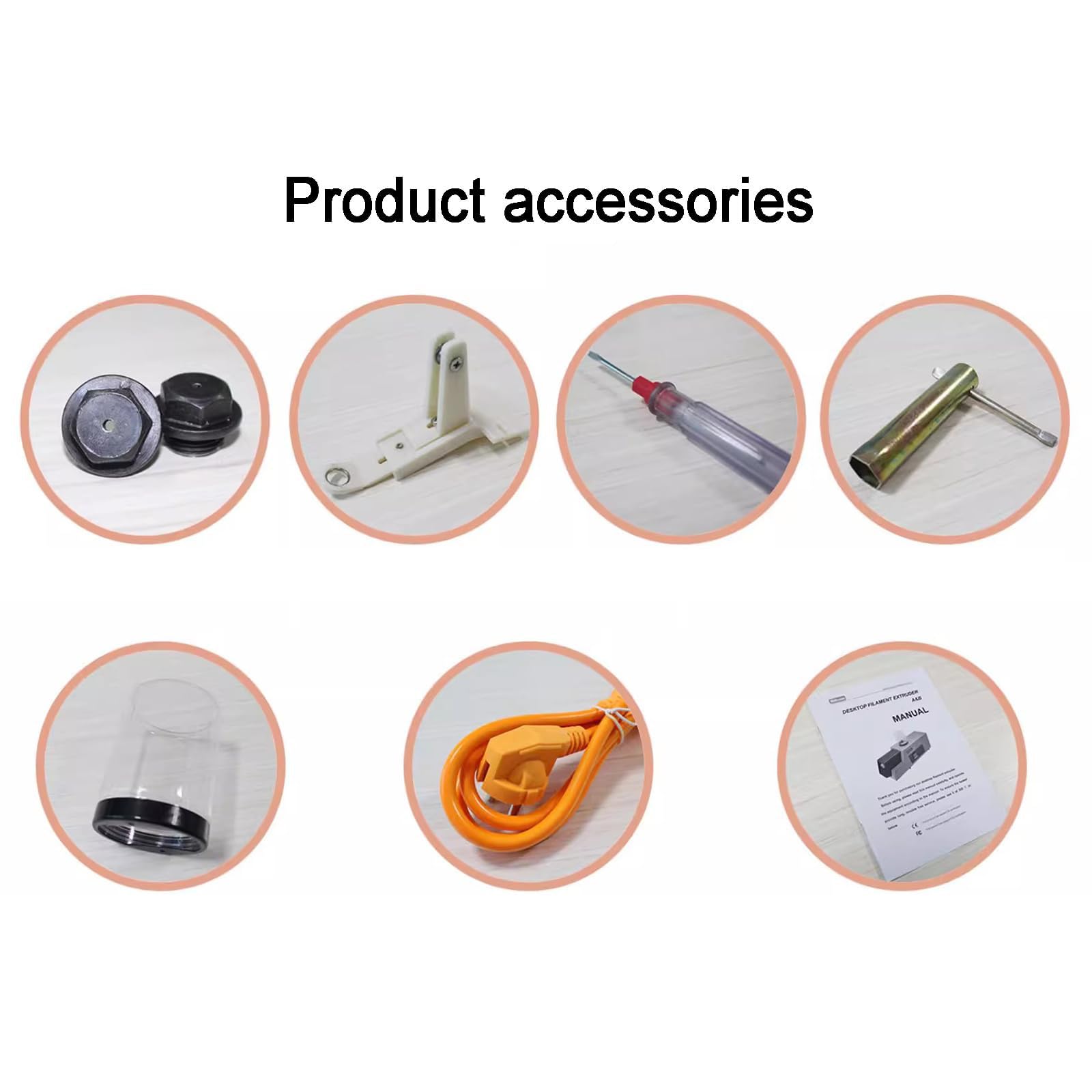 Extrusora De Filamento De Escritorio, Extrusora De Filamento De ImpresióN 3D, Velocidad Ajustable De 300-650mm/min, con 2 Matrices De ExtrusióN: 1,75/3,00mm, PLA, ABS, PVA, Hips, Acetato