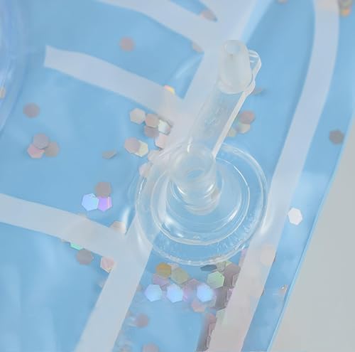 Miniatura 8 de Soporte para bebidas inflable para playa, portavasos flotante, bandeja enfriadora flotante, suministros de fiesta en la piscina con bomba de aire,