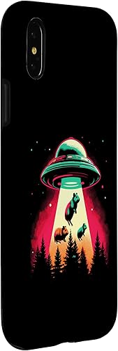 Miniatura 9 de iPhone 12 mini Guinea Pig Alien Abduction UFO - Retro Conspiracies Lover Case