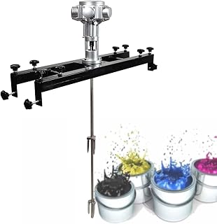IBC Agitator,Pneumatic Paint Mixer,Plate Length Adjustable, 15mm Stirring Rod Diameter,1/2 Horsepower and 1 Ton Stirring Capacity,for Stirring Paint, Coating, Glue,3Cylinders