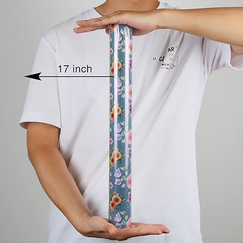 Vista 142 de Aimyoo Rollo de papel de estraza floral, papel de regalo de flores vintage para todas las ocasiones, para bodas, cumpleaños, despedidas de soltera