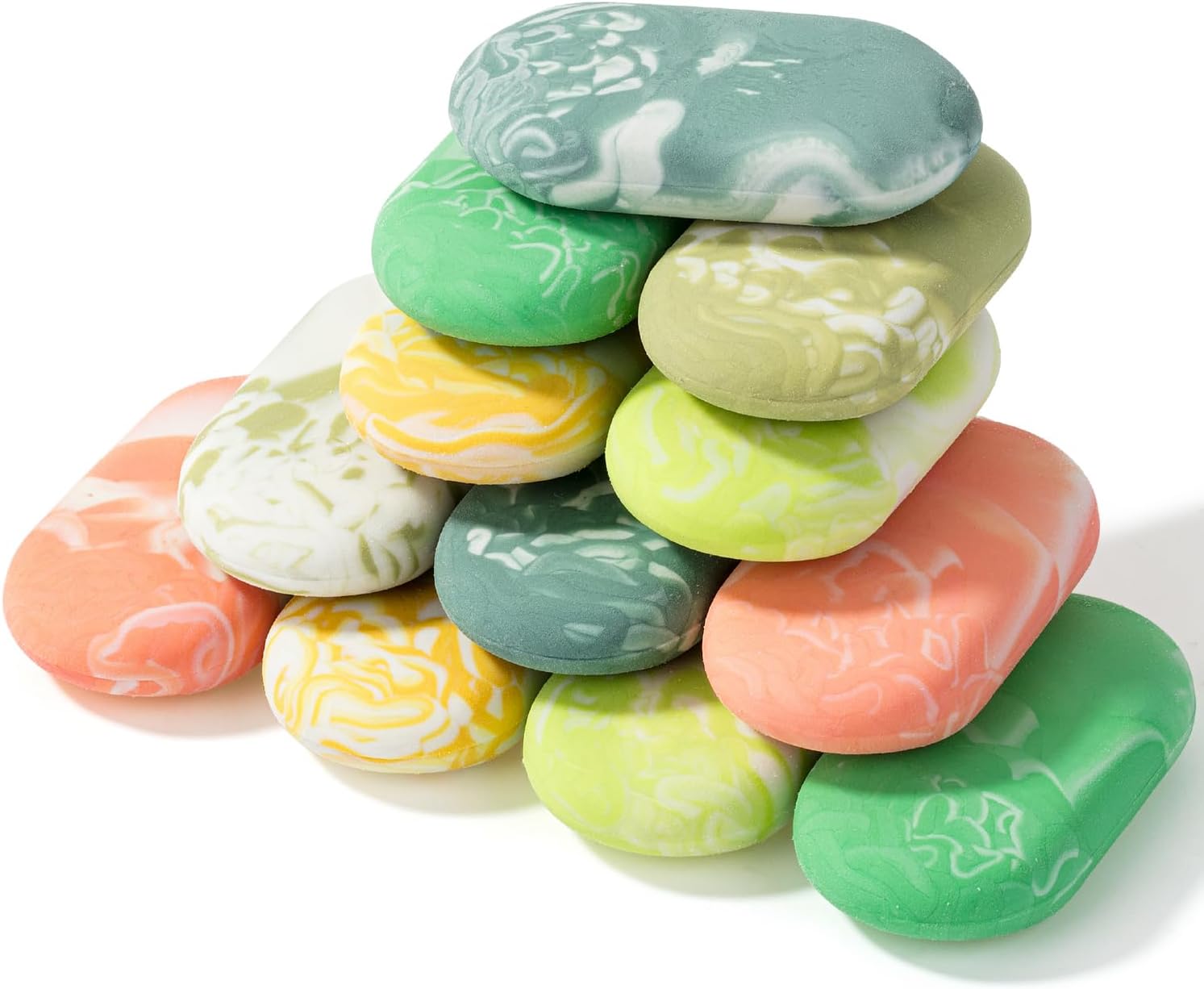 Mr. Pen- Marble Pencil Erasers, 12 Pack, 1″ x 2″, Tropical Breeze Colors, No Smudge Mr Pen Erasers for Pencils