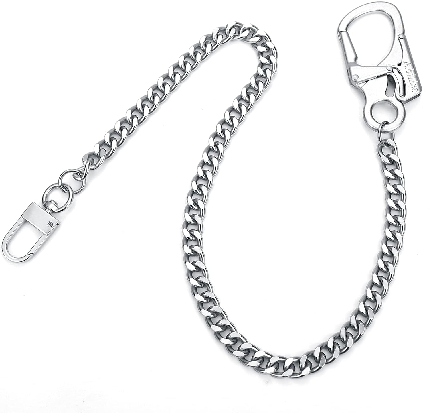 Ahiller Biker Wallet Chain, Heavy Duty Pocket Chain with Round Clasp, Men Chains for Keys, Jeans, Pants, Purse and Handbag