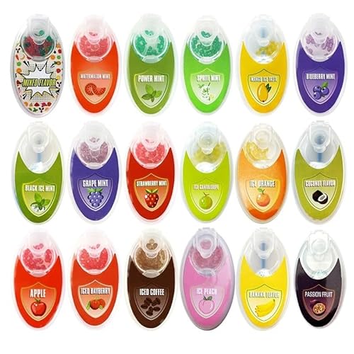 200PCS Mask bursting beads with fresh fruit flavor-anti odor and anti stuffiness bursting beads- food grade fragrance beads- summer mask companion (ice strawberry)