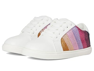 Kurt Geiger London Kids Mini Laney Crystal Stripe (Toddler) Girls Shoes Gradient Pink : 5 Toddler M, Leather
