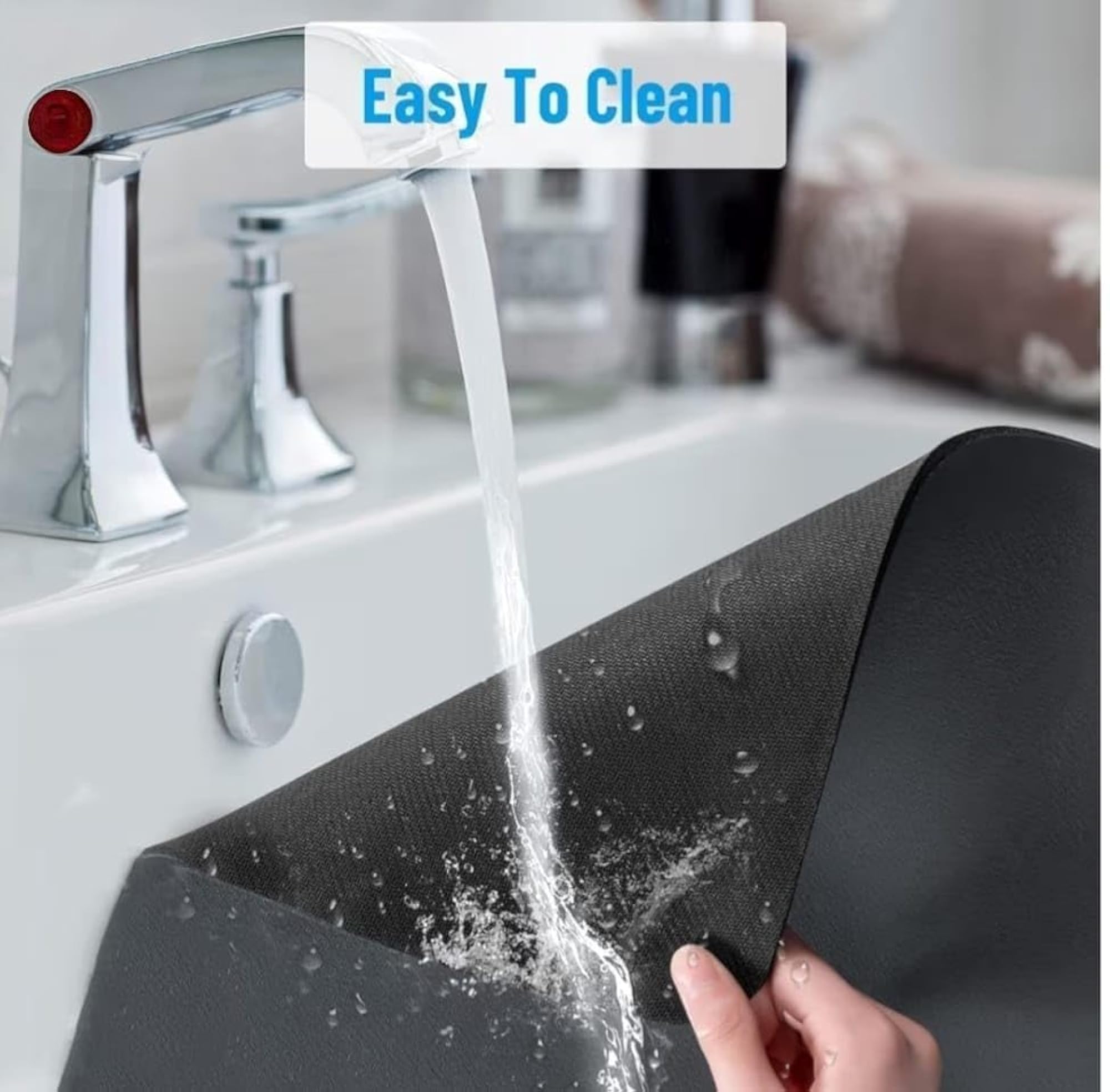 Large Highly Absorbent Dish Drying Mat for Kitchen