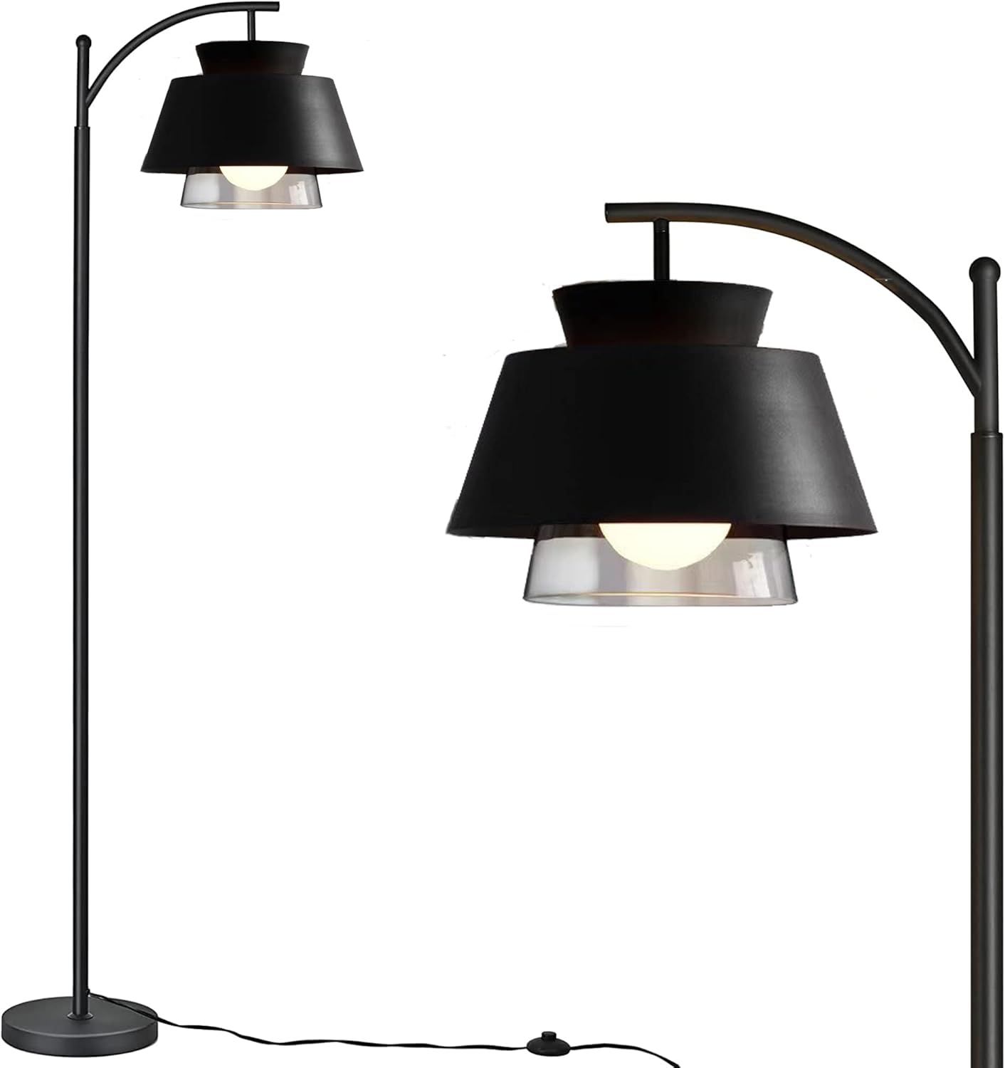 DANGGEOI Nordic Arc Floor Lamp for Living Room, Modern Standing Lamp