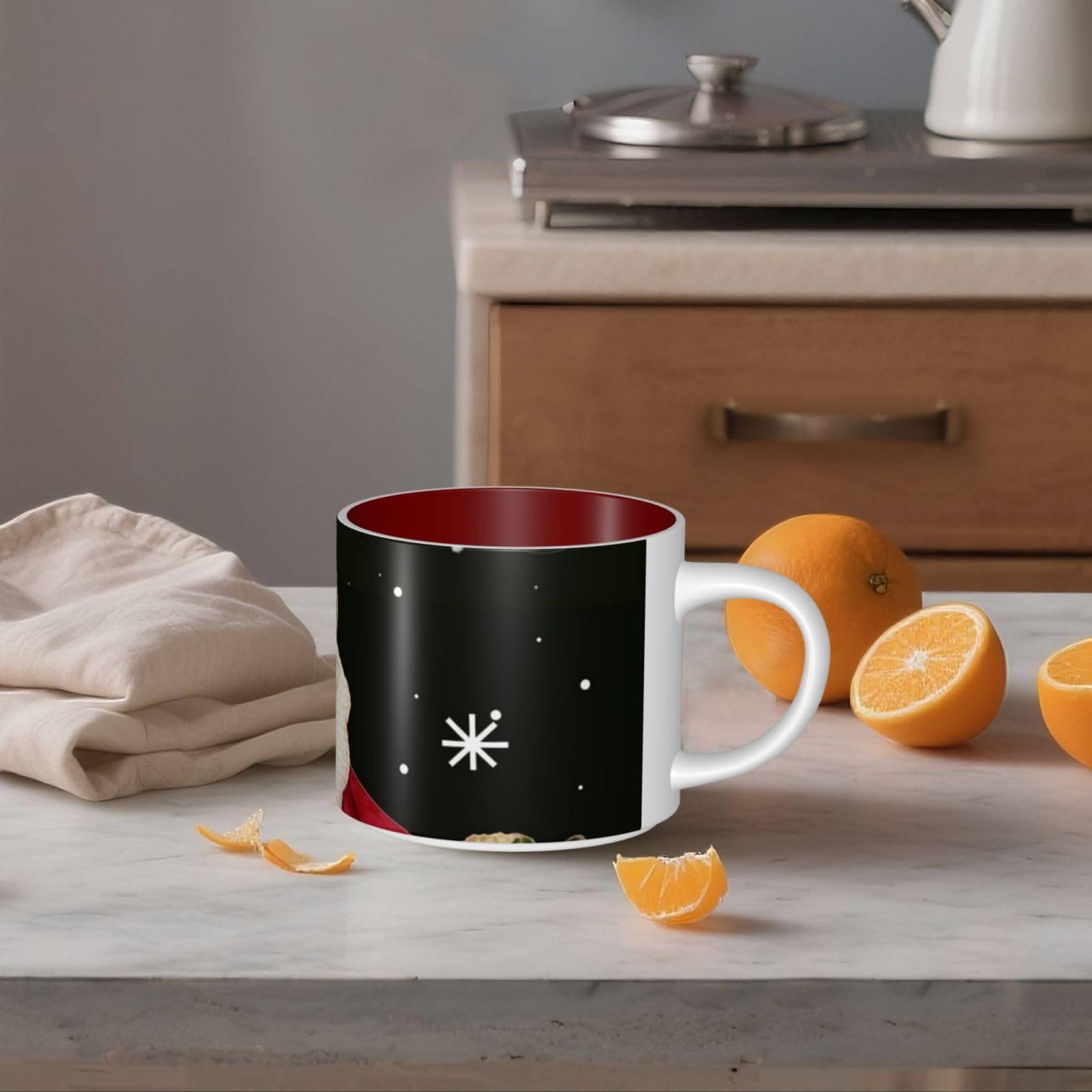 Merry Christmas drukowane kubki ceramiczne o dużej pojemności kubek do kawy