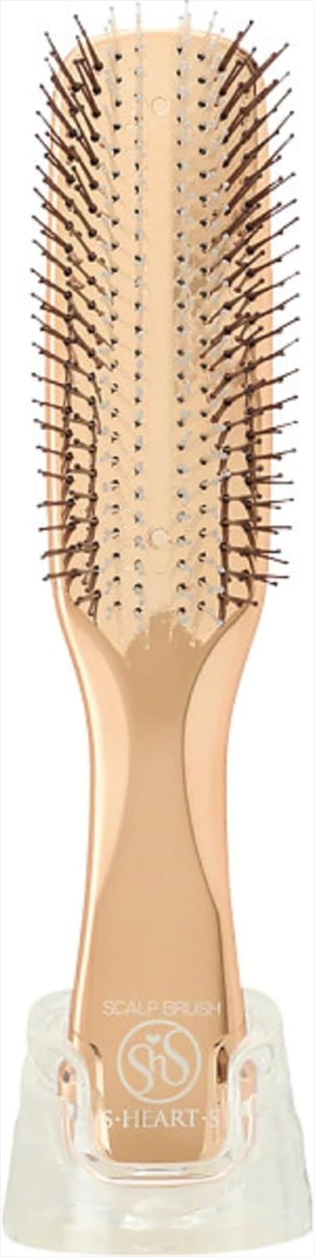 S-HEART-S Scalp Brush World Model Long Pink Gold
