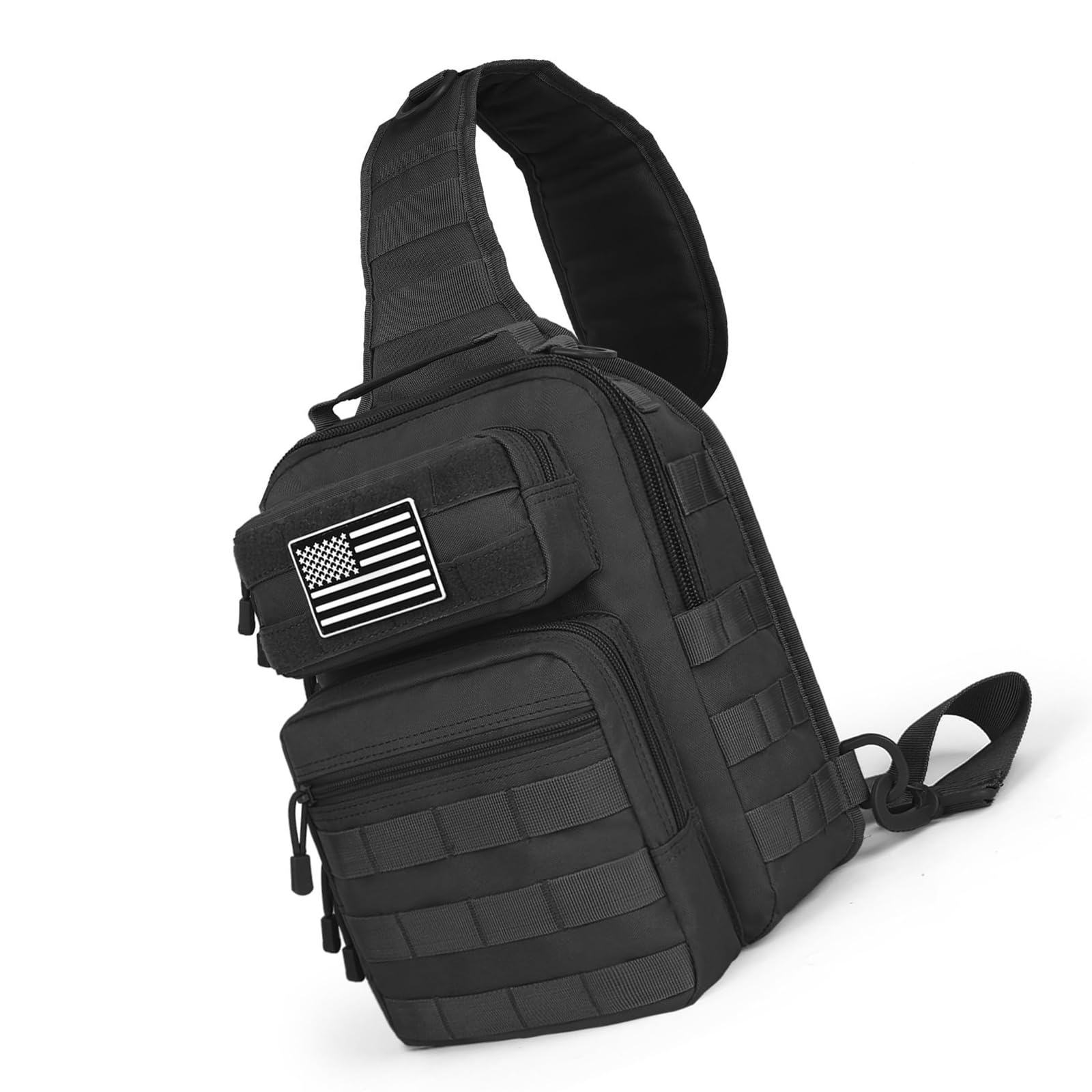 Chest Bag Tool Organizer with Layered Storage Pockets, Attachment Webbing and Adjustable Carry for Daily Use Crossbody Repair Pouch Utility Organizer Bag Homeowner Gear Pouch Compact Carry Tool