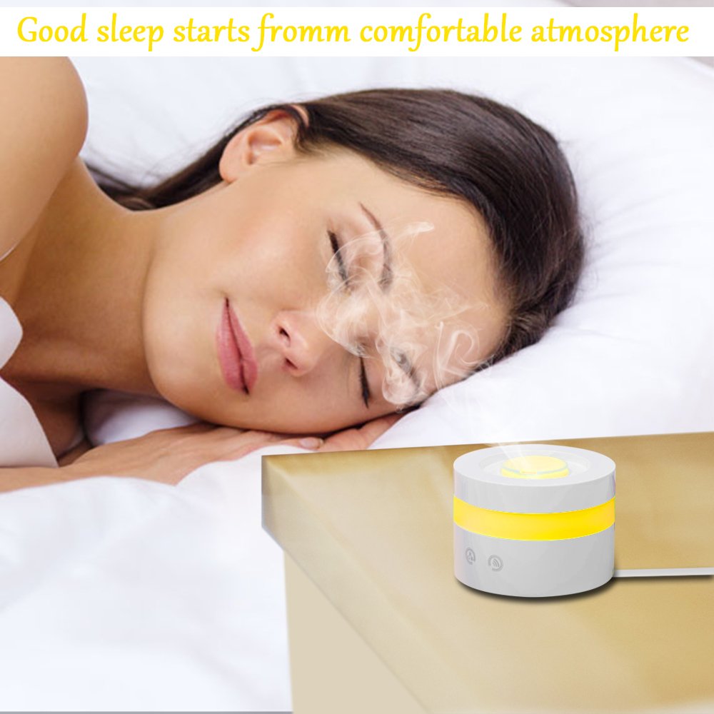 Mini USB Essential Oil Diffuser, Pandawill 100ml Portable Humidifier