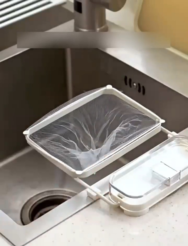 Filtro para fregadero de cocina con 50 bolsas de filtro negro miniatura 7