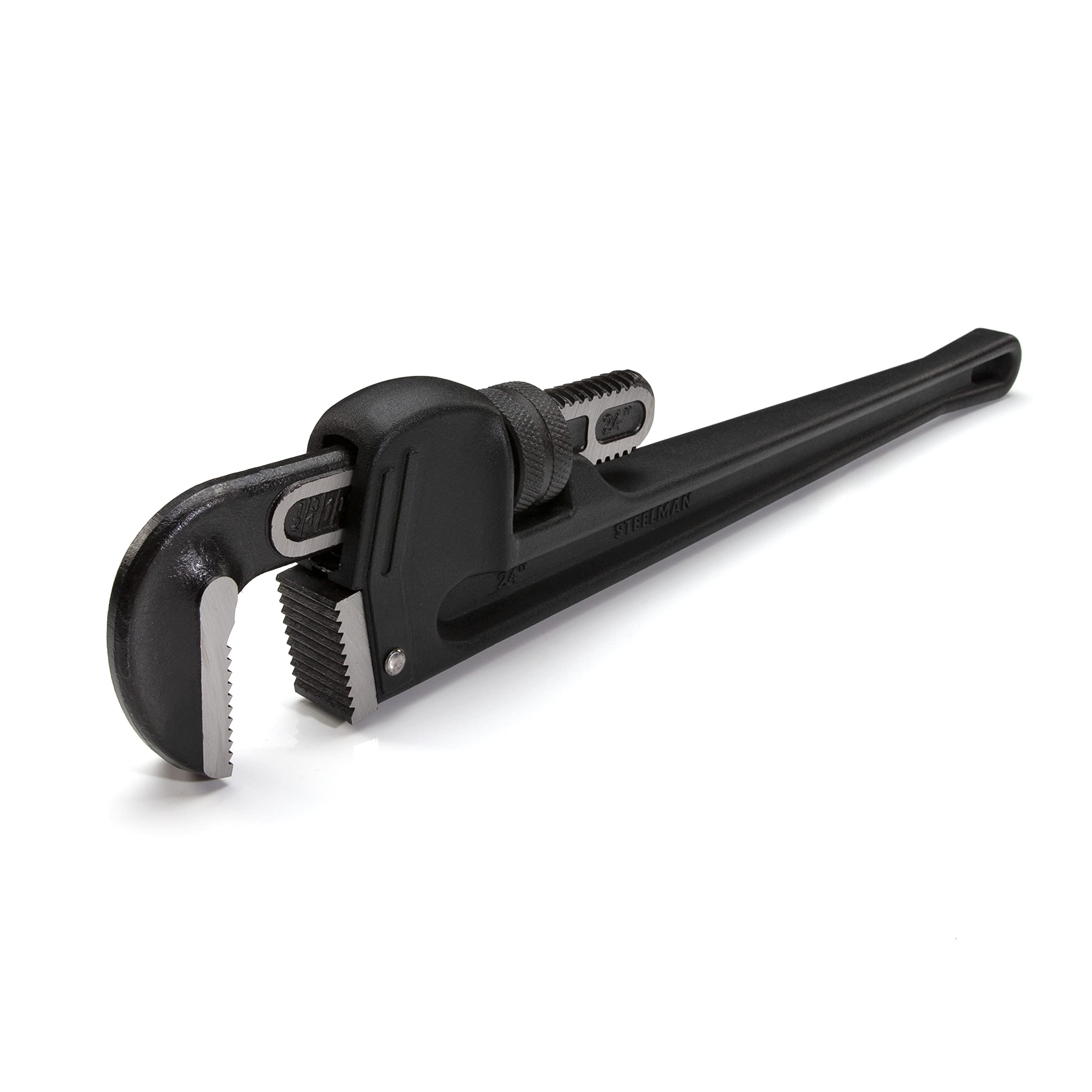Steelman 60875 24-Inch Heavy-Duty Cast Aluminum Straight Handle Pipe Wrench