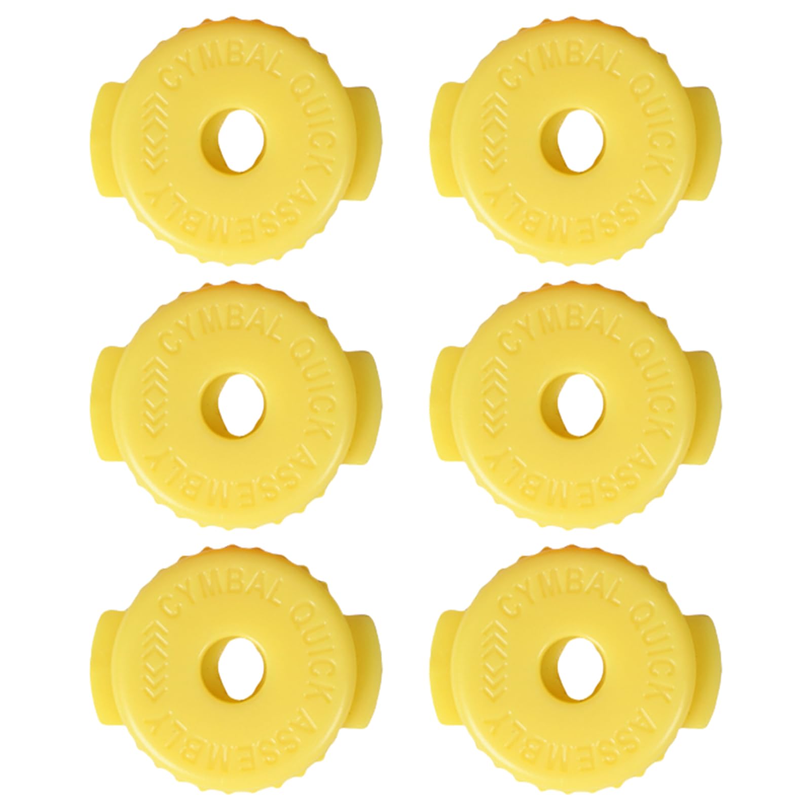 yanwuwa Of 6 Quick Releasing Cymbals Nut Silicone Drum Parts Threaded Replacement Part Silicone Texture for Drum Cymbals Replacement Nut